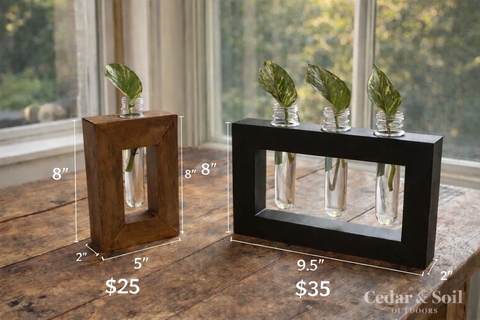 Handcrafted Wooden Propagation Station