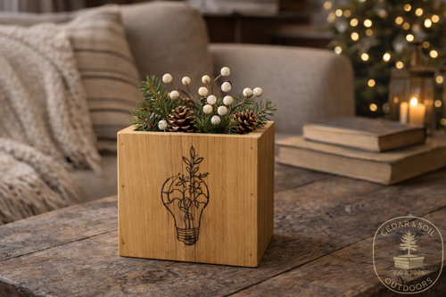 6-Inch Handcrafted Wooden Utility Box