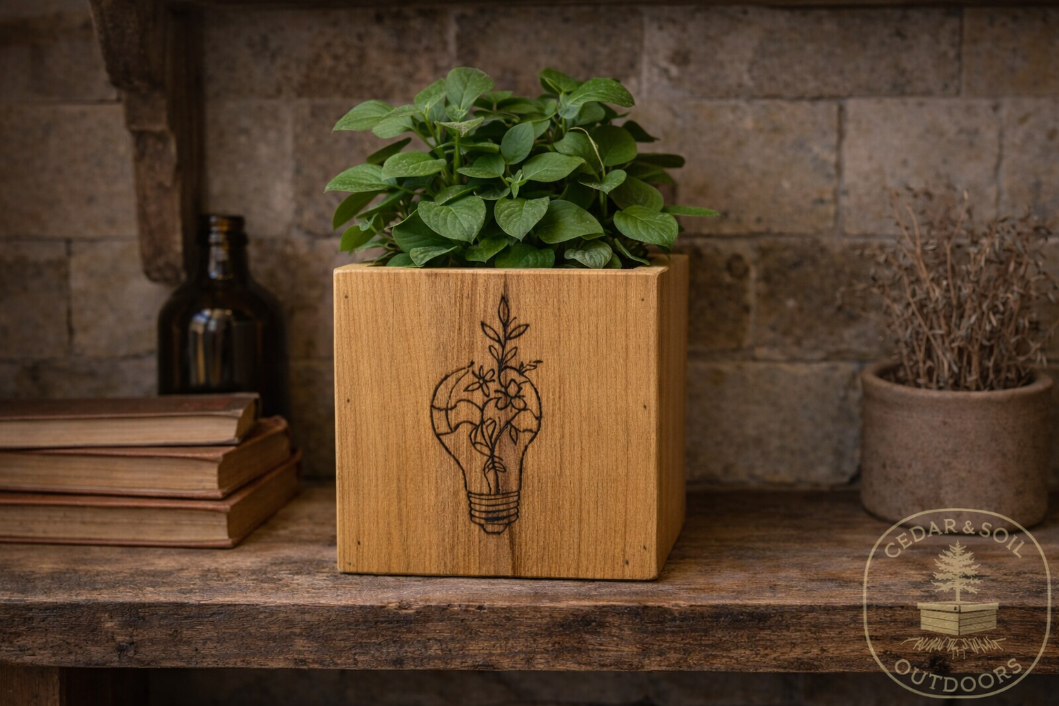 6-Inch Handcrafted Wooden Utility Box